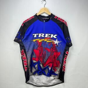 Vintage 90s Trek Pro Cycling Jersey AOP XXL USA